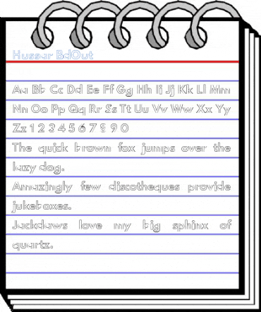 Hussar BdOut Font