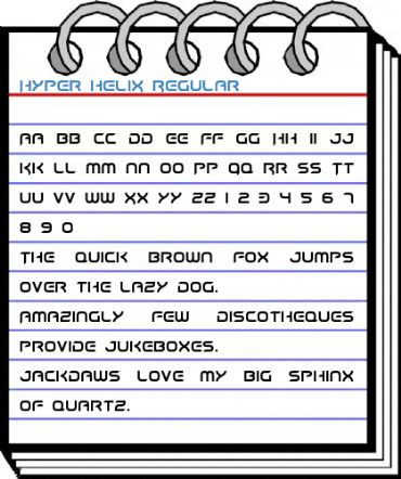 Hyper heliX Regular Font