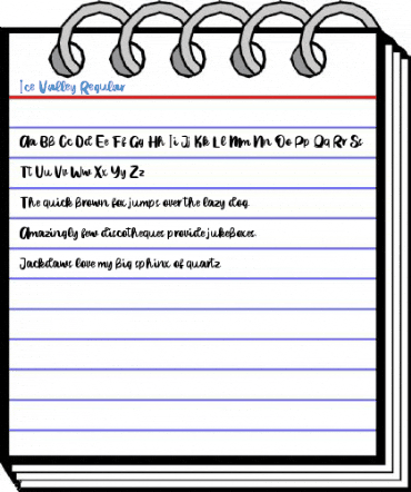 Ice Valley Regular Font