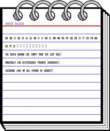 Inedita Regular Font