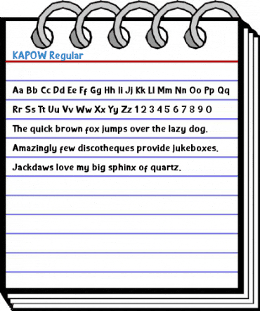 KAPOW Regular Font