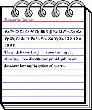 Khaleefa Regular Font