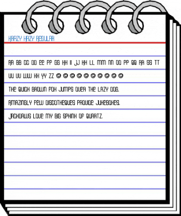 Krazy Hazy Regular Font