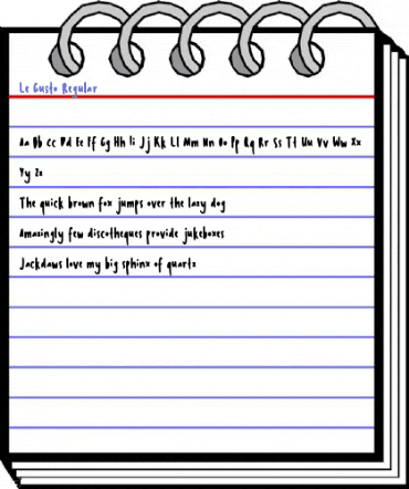 Le Gusto Regular Font