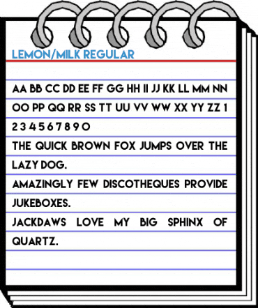 Lemon/Milk Regular Font
