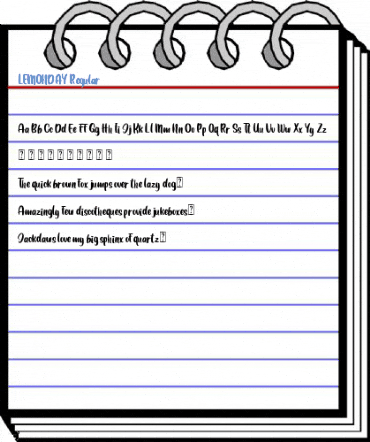 LEMONDAY Regular Font