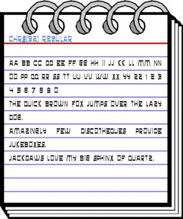 CHR$(32) Regular Font