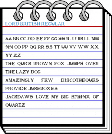 Lord British Regular Font