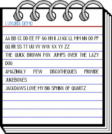 Luxuria Demo Font