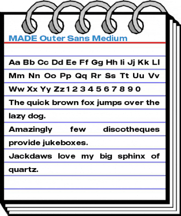 MADE Outer Sans Medium Font