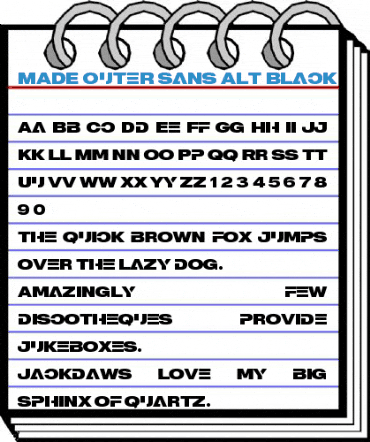 MADE Outer Sans Alt Black Font
