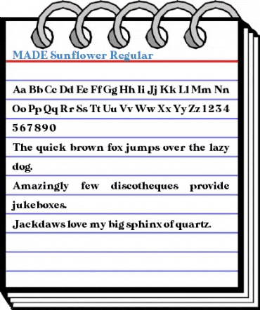 MADE Sunflower Regular Font