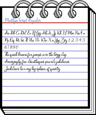 Maitlyn Script Regular Font