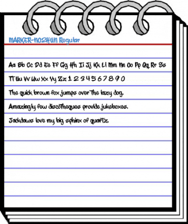 MARKER-NO2HUN Regular Font