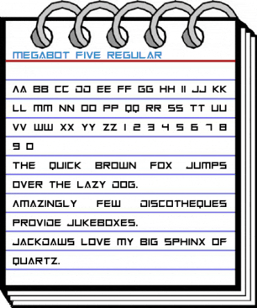 Megabot Five Regular Font