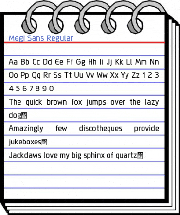 Megi Sans Regular Font