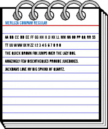 Merluza Company Regular Font