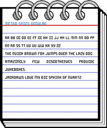Metro Skies Regular Font