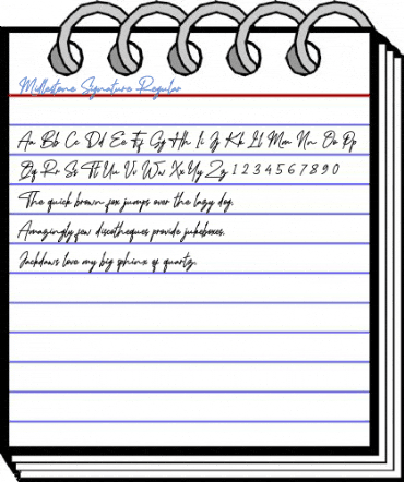 Midlestone Signature Regular Font