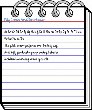 Milky Cookies Script Demo Regular Font