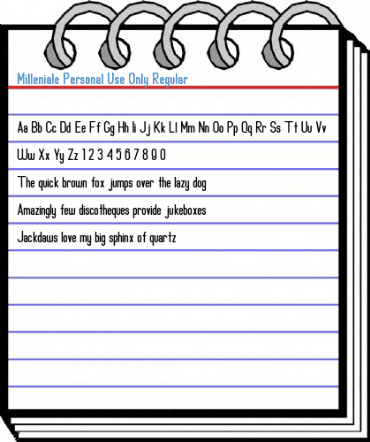 Milleniale Personal Use Only Regular Font