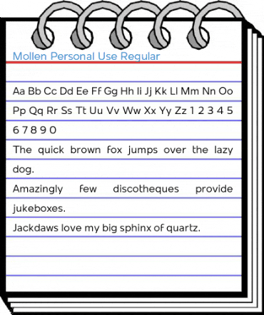Mollen Personal Use Regular Font