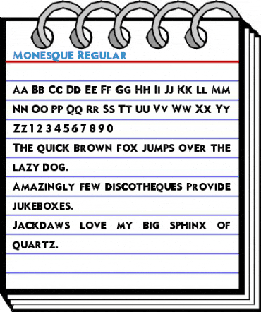 Monesque Regular Font