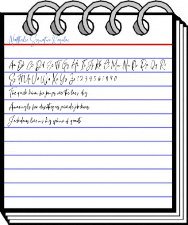 Natthalie Signature Regular Font