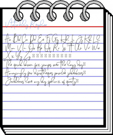Naturally Regular Font
