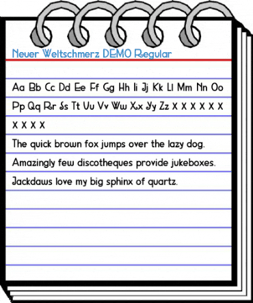 Neuer Weltschmerz DEMO Regular Font