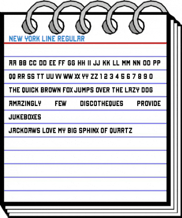 New York Line Regular Font