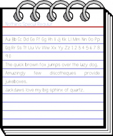 Nothing Special Regular Font