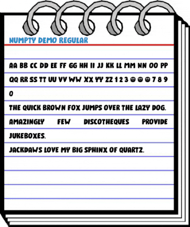 Numpty DEMO Regular Font