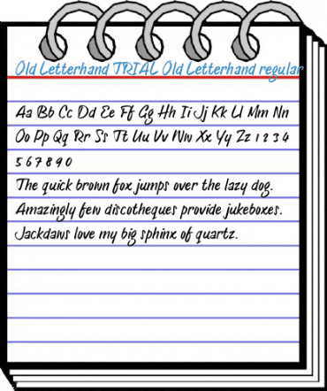 Old Letterhand TRIAL Old Letterhand regular Font