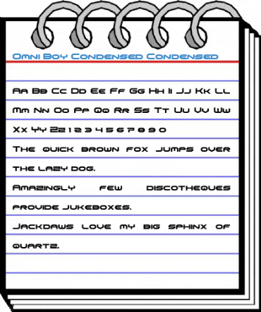 Omni Boy Condensed Condensed Font