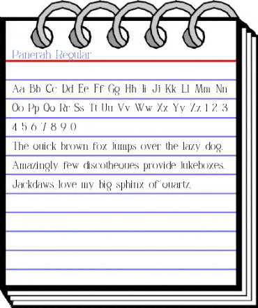 Panerah Regular Font