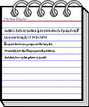 Pig Year Regular Font