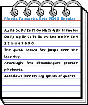 Plastic Fantastic Dots DEMO Regular Font