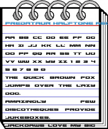 Predataur Halftone Regular Font