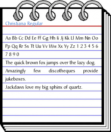 Christiana Regular Font
