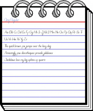 Qing Regular Font