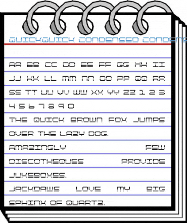QuickQuick Condensed Condensed Font