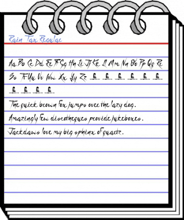 Rain Tax Regular Font