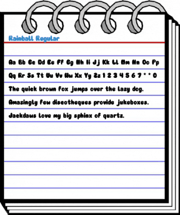 Rainball Regular Font