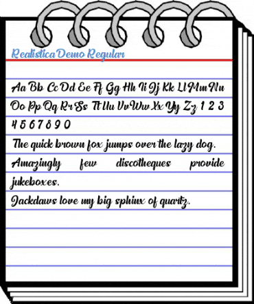 Realistica Demo Regular Font