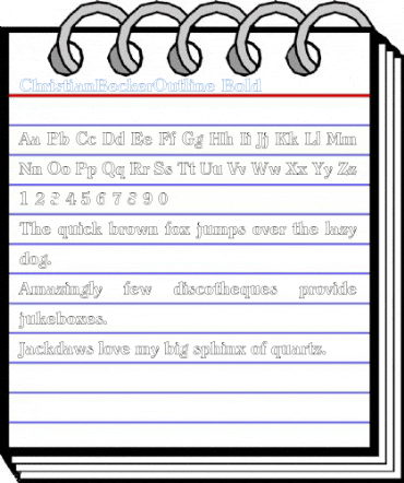 ChristianBeckerOutline Bold Font