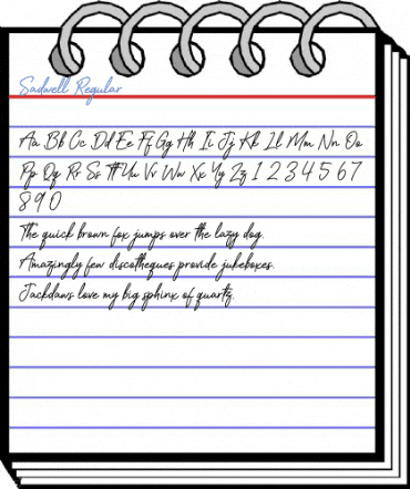 Sadwell Regular Font