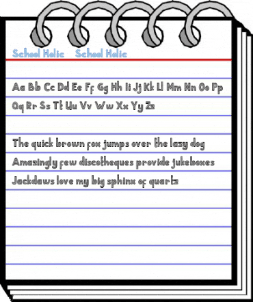 School Holic 2 School Holic 2 Font