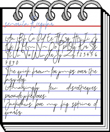 senorita Regular Font