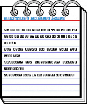 Se֯rita Esmeralda Regular Font